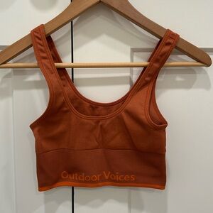 Outdoor Voices SeamlessRib Longline Bra